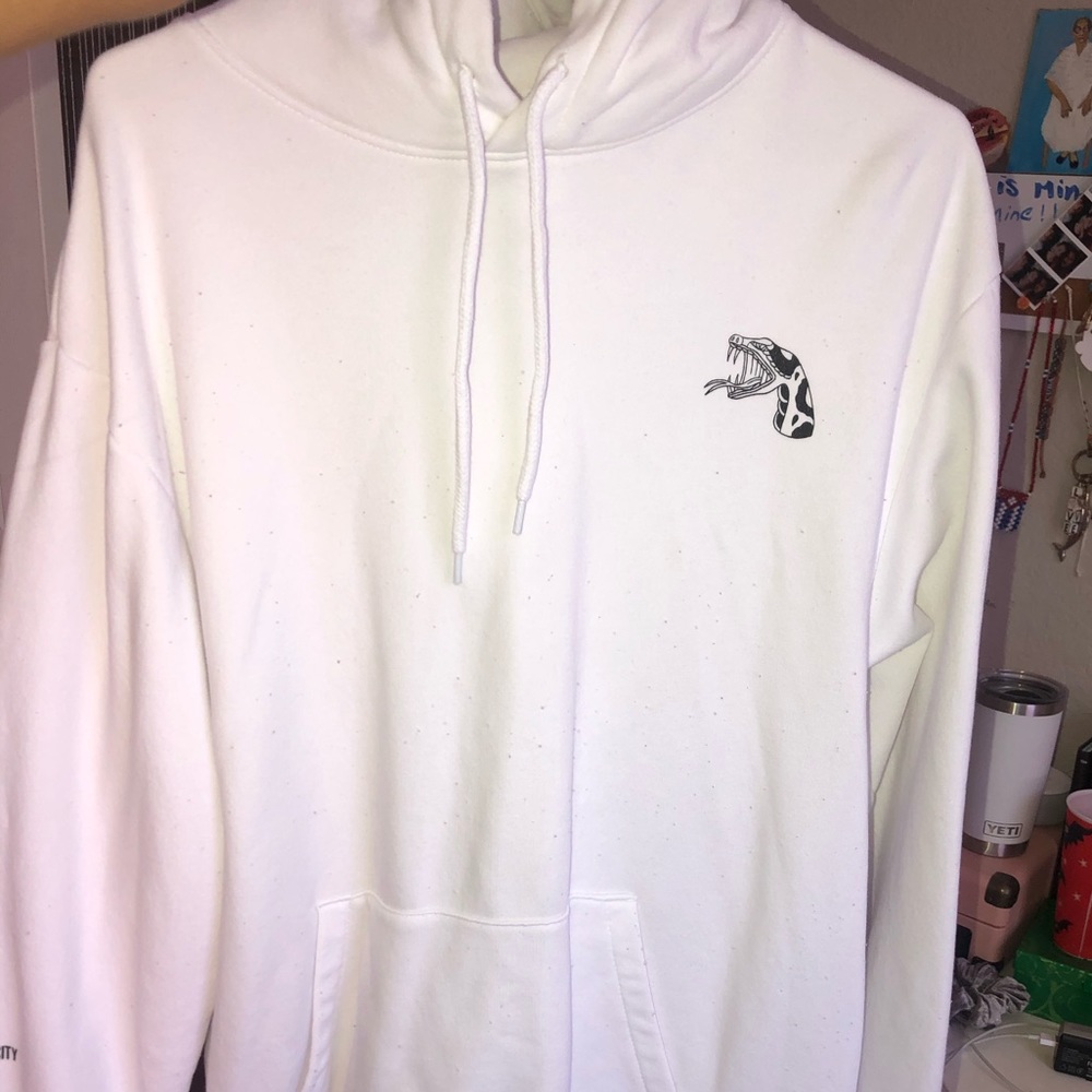 H&M WHITE HOODIE